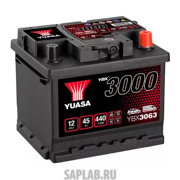 Купить запчасть  YUASA - YBX3063045 Аккумуляторная Батарея Smf[12v 45ah 425a B13/B14] YUASA