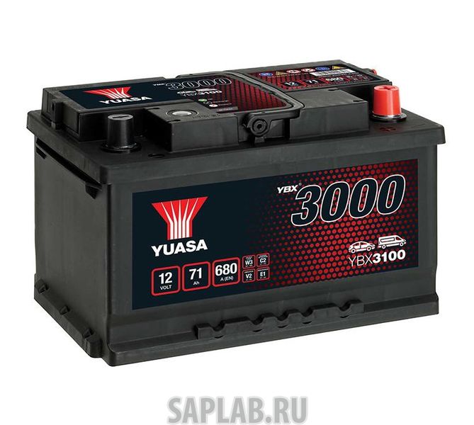 Купить запчасть  YUASA - YBX3100071 Аккумуляторная Батарея 12v 71ah 680a YUASA YBX3100-071