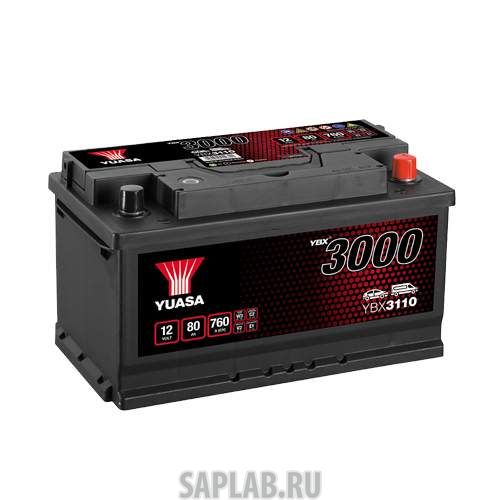 Купить запчасть  YUASA - YBX3110080 Аккумуляторная Батарея YUASA YBX3110-080 12v 80ah 760a