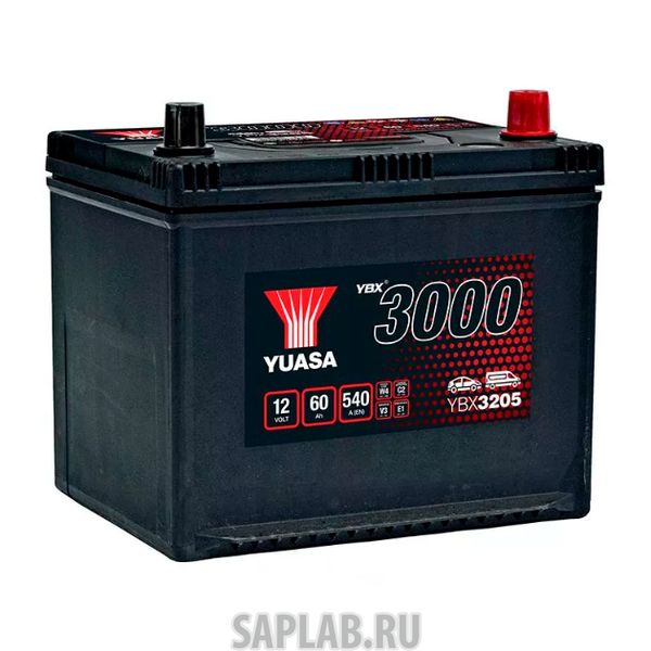 Купить запчасть  YUASA - YBX3205060 Аккумуляторная Батарея Smf[12v 60ah 540a B1] YUASA