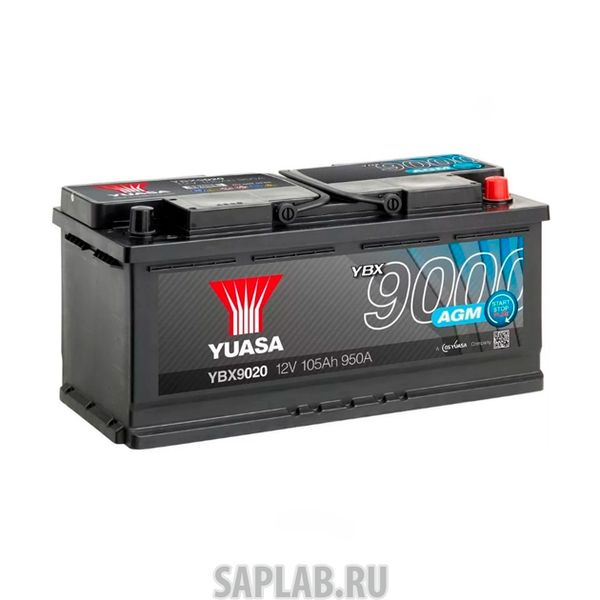 Купить запчасть  YUASA - YBX9020105 Аккумуляторная Батарея Agm Start Stop Plus[12v 105ah 950a B13] YUASA