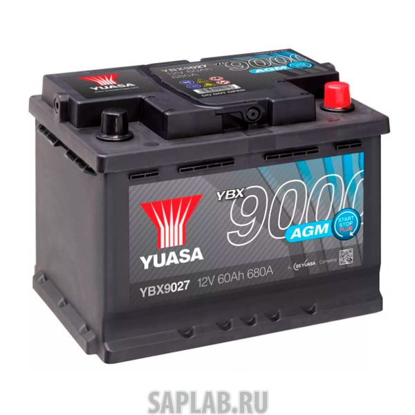 Купить запчасть  YUASA - YBX9027060 Аккумуляторная Батарея Agm Start Stop Plus[12v 60ah 680a B13] YUASA