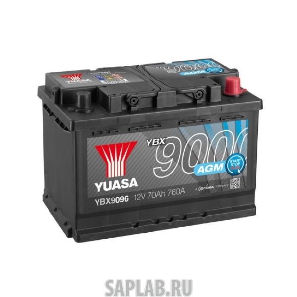 Купить запчасть  YUASA - YBX9096070 Аккумуляторная Батарея Agm Start Stop Plus[12v 70ah 760a B13] YUASA