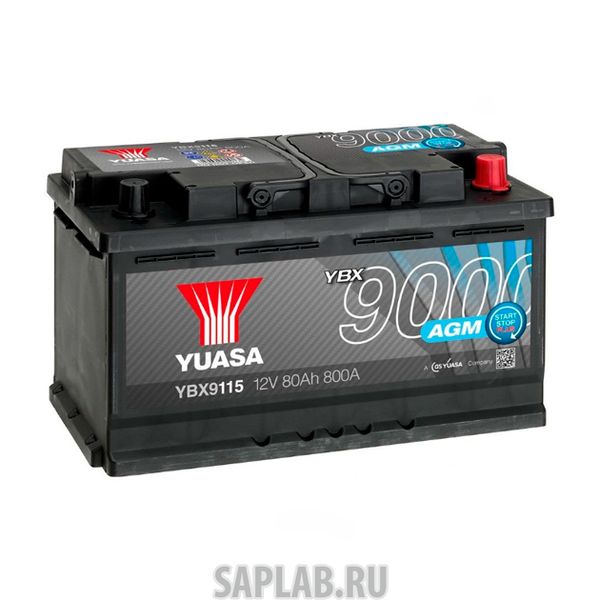 Купить запчасть  YUASA - YBX9115080 Аккумуляторная Батарея Agm Start Stop Plus[12v 80ah 800a B13] YUASA