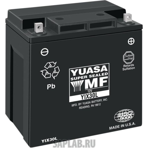 Купить запчасть  YUASA - YIX30LBSPW Аккумулятор Yuasa YIX30L-BS-PW 12В 30Ач 385CCA 166x126x175 мм Обратная (-+)