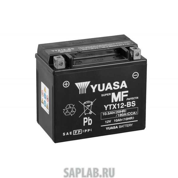 Купить запчасть  YUASA - YTX12BS Аккумуляторная Батарея Maintenance Free [12v 10,5ah 180a] YUASA