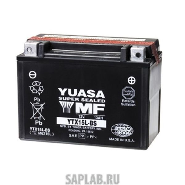 Купить запчасть  YUASA - YTX15LBS Аккумулятор YUASA YTX15L-BS