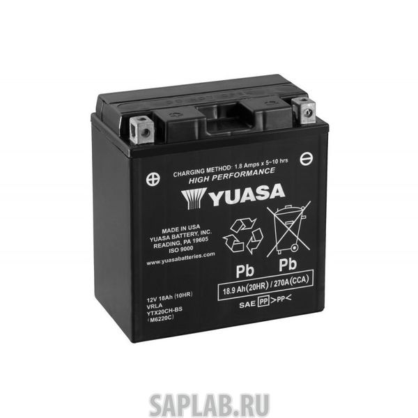 Купить запчасть  YUASA - YTX20CHBS Аккумулятор для мототехники YUASA YTX20CH-BS