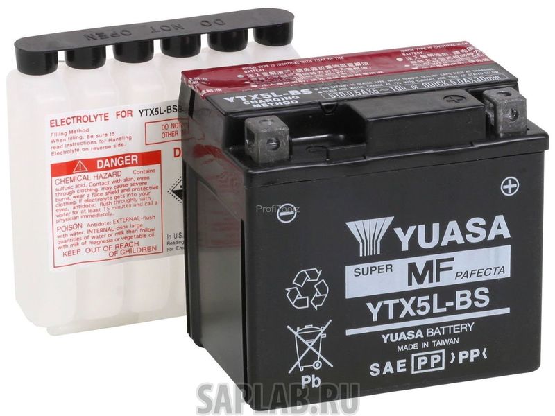 Купить запчасть  YUASA - YTX5LBS Аккумулятор автомобильный YUASA Maintenance Free 12v 4,2ah 80a