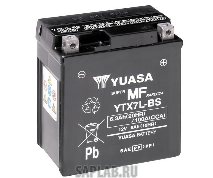 Купить запчасть  YUASA - YTX7LBS Аккумулятор YUASA YTX7L-BS