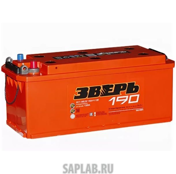 Купить запчасть  ЗВЕРЬ - 190РУС1400A Аккумулятор ЗВЕРЬ 190 рус 1400A 514x218x210