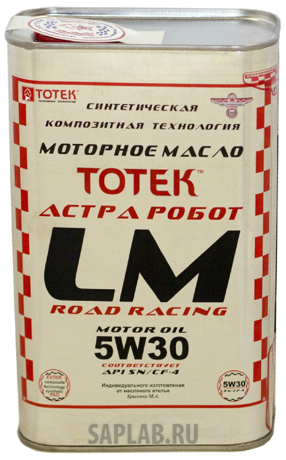 Купить запчасть ТОТЕК - LMRR530001 Моторное масло Тотек Астра Робот LM SAE 5W30 Road Racing